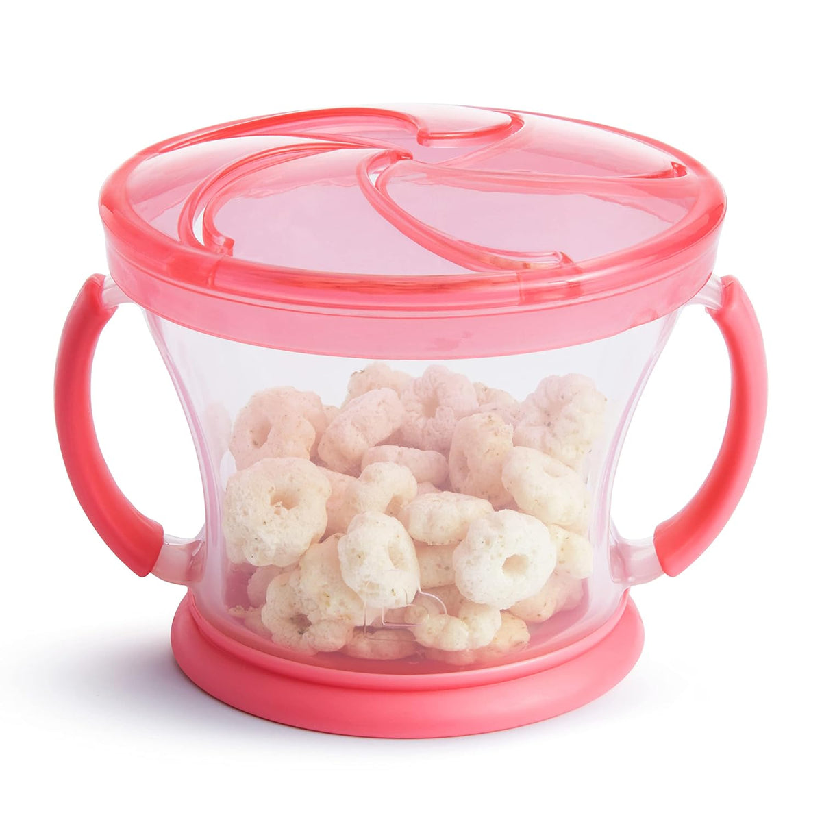 ® Snack Catcher® Toddler Snack Cups, 2 Pack, Pink/Purple & ® Stay Put™ Suction Bowls for Babies and Toddlers, 3 Pack, Blue/Green/Purple