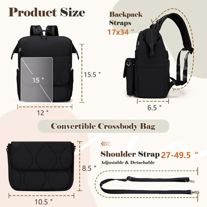 Diaper Bag Travel Diaper Backpack with Diaper Changing Pad