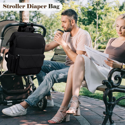 Diaper Bag Travel Diaper Backpack with Diaper Changing Pad
