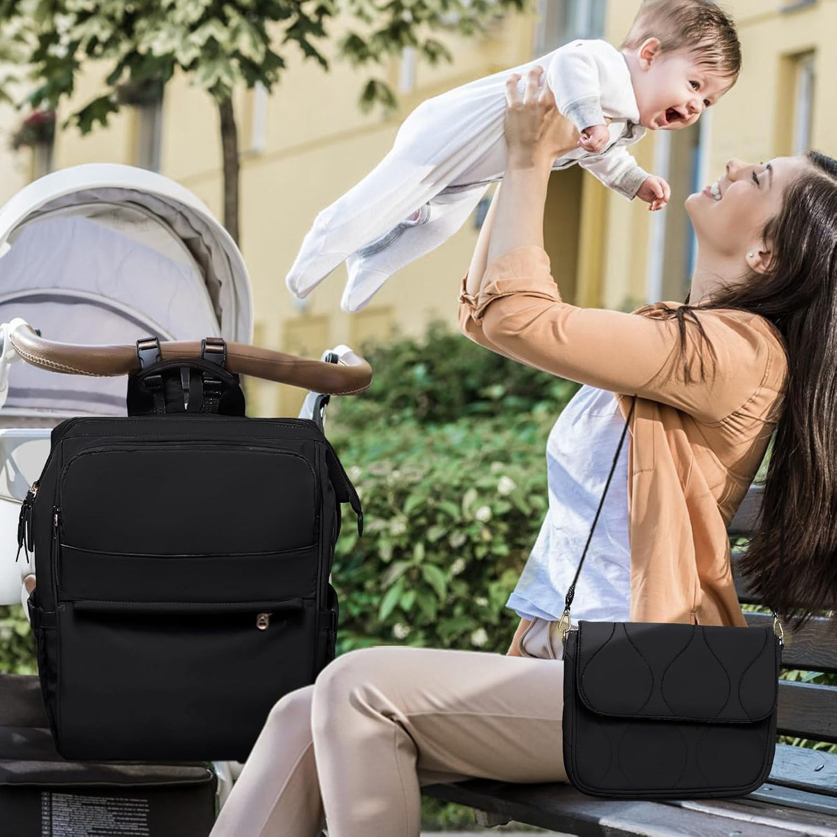Diaper Bag Travel Diaper Backpack with Diaper Changing Pad