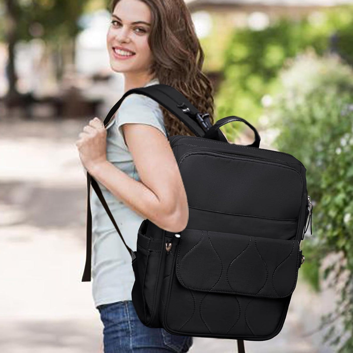 Diaper Bag Travel Diaper Backpack with Diaper Changing Pad