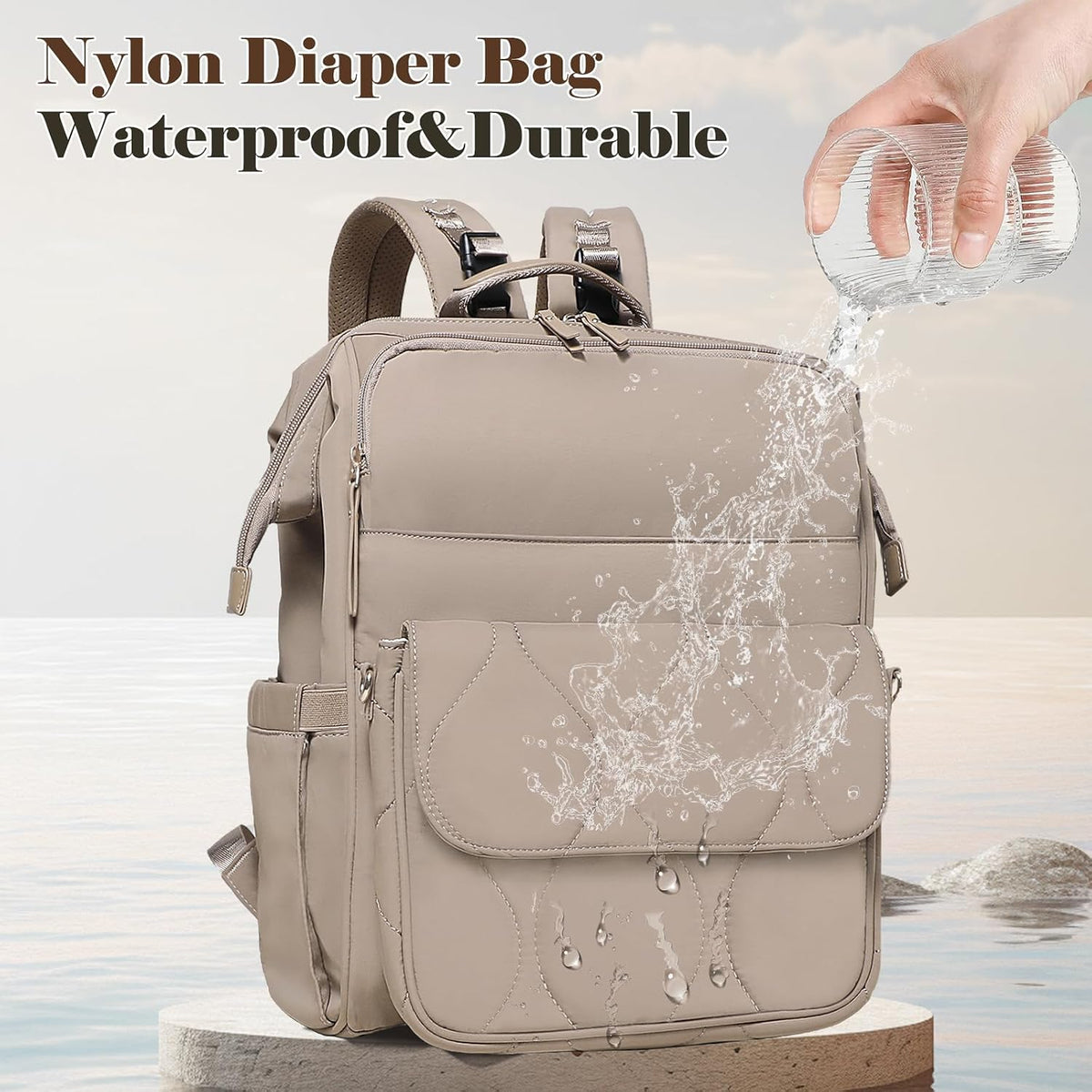 Diaper Bag Travel Diaper Backpack with Diaper Changing Pad