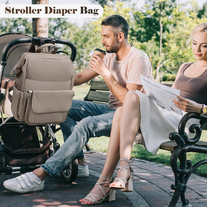 Diaper Bag Travel Diaper Backpack with Diaper Changing Pad