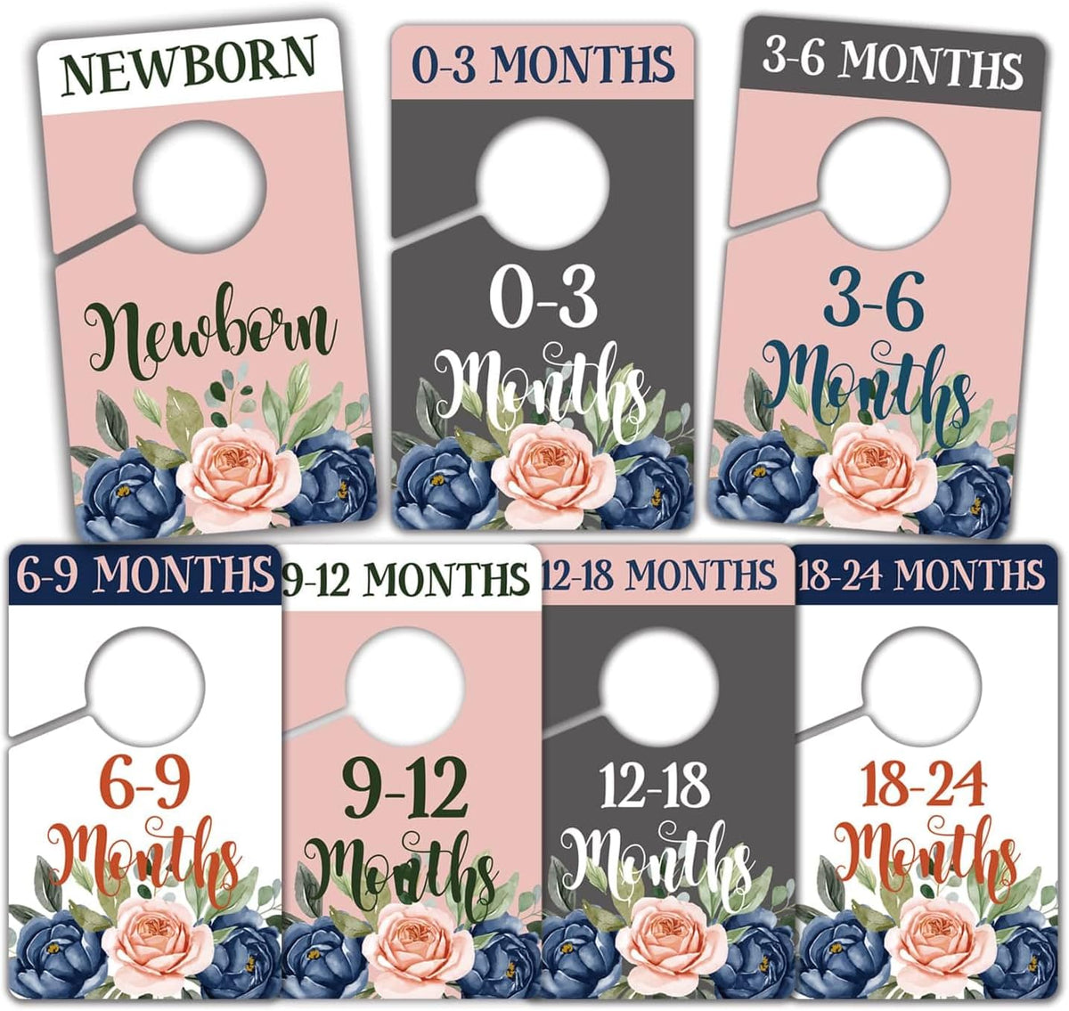 Baby Closet Size Dividers, Clothing Age Organizers for Nursery Organization, Newborn Essentials