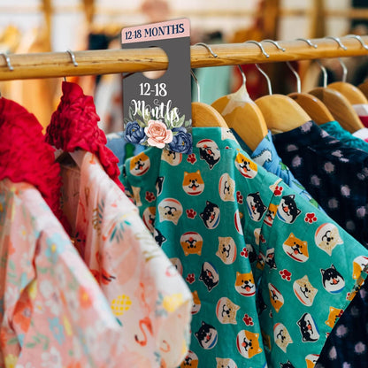 Baby Closet Size Dividers, Clothing Age Organizers for Nursery Organization, Newborn Essentials