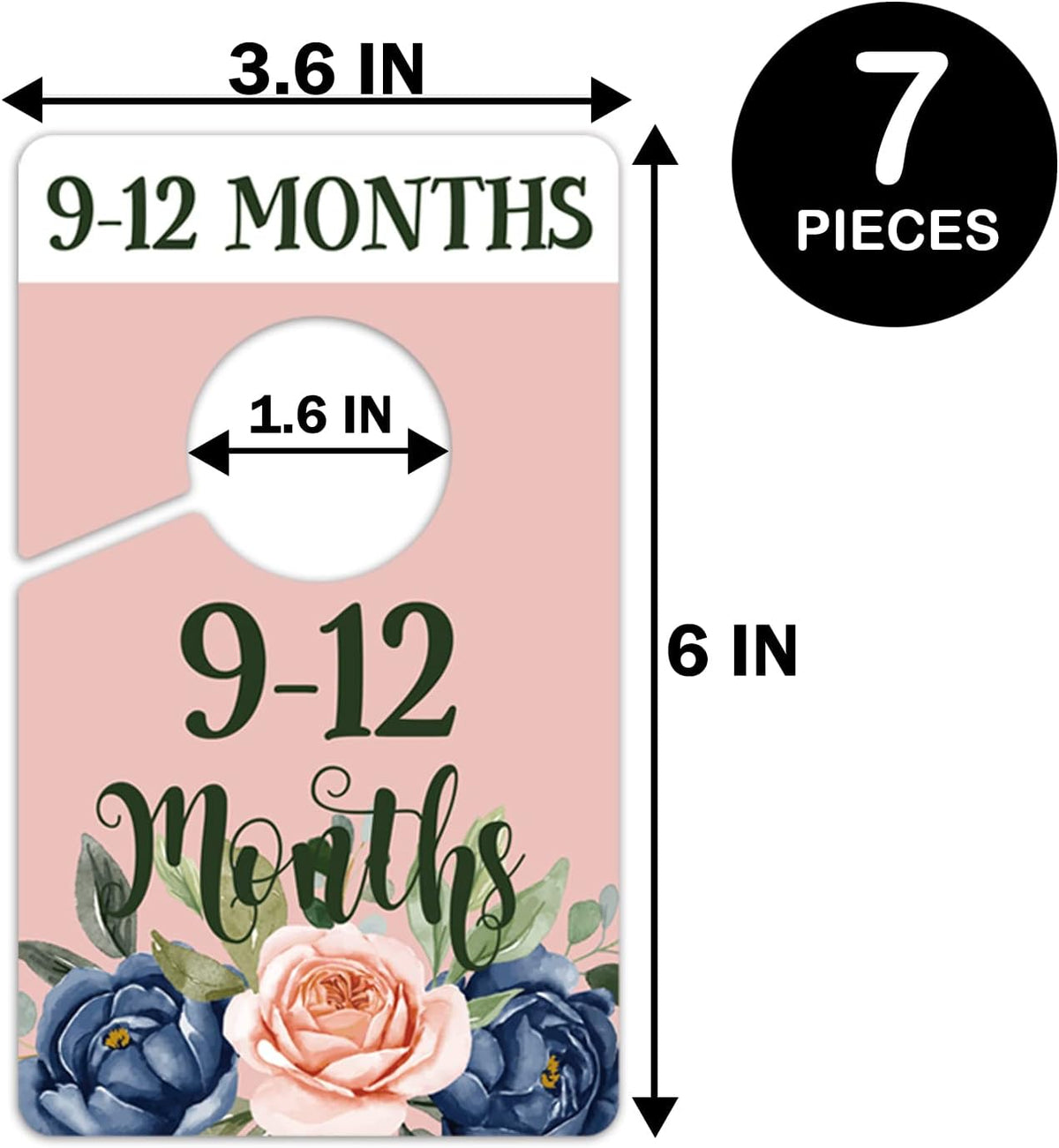 Baby Closet Size Dividers, Clothing Age Organizers for Nursery Organization, Newborn Essentials