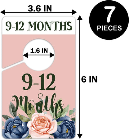 Baby Closet Size Dividers, Clothing Age Organizers for Nursery Organization, Newborn Essentials