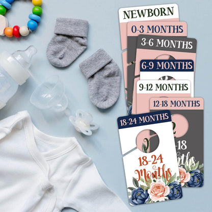 Baby Closet Size Dividers, Clothing Age Organizers for Nursery Organization, Newborn Essentials