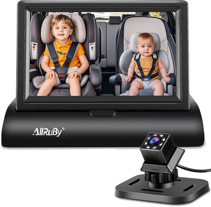 Baby Car Camera Monitor,Baby car Mirror,for USB/USBC/CigaretteLighter Ports, View Infant in Rear Facing Seat with Wide Clear View,Aimed at Baby-Easily to Observe The Baby's Every Move