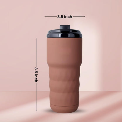 Insulated Coffee Mug 20 oz, Insulated Coffee Cups with Flip Lid, Stainless Steel Coffee Mugs Spill Proof, Double Wall Vacuum Tumblers, Reusable To Go Mug for Hot/Ice Coffee Tea (White)
