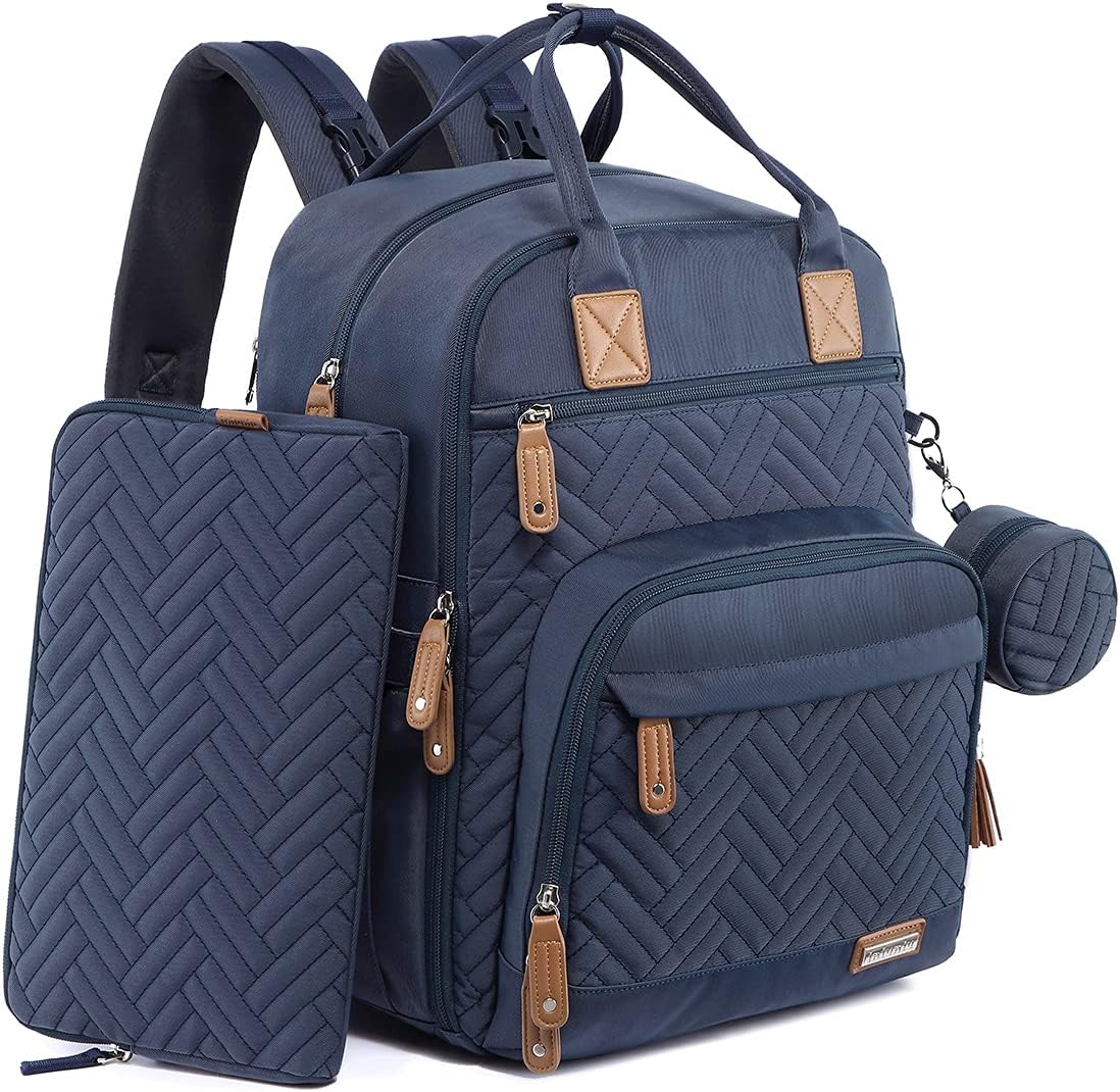 Baby Diaper Bag Backpack, 4 in 1 kit Large Capacity Travel Backpack