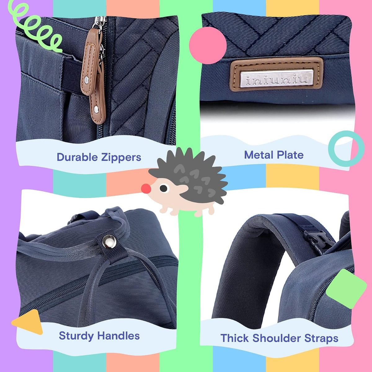 Baby Diaper Bag Backpack, 4 in 1 kit Large Capacity Travel Backpack