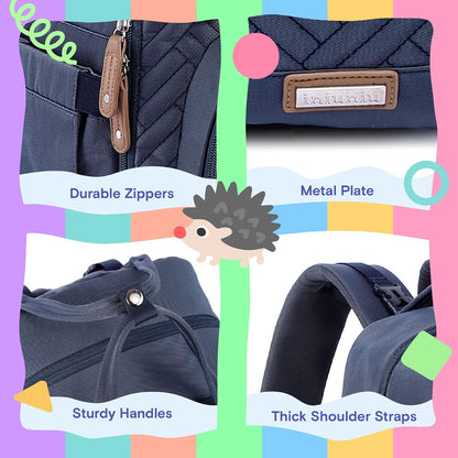 Baby Diaper Bag Backpack, 4 in 1 kit Large Capacity Travel Backpack