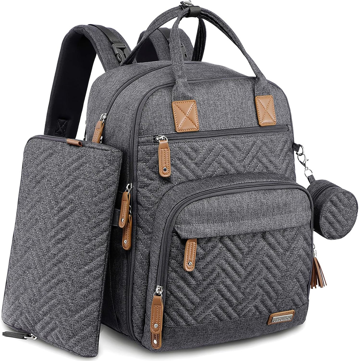 Baby Diaper Bag Backpack, 4 in 1 kit Large Capacity Travel Backpack