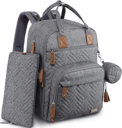 Baby Diaper Bag Backpack, 4 in 1 kit Large Capacity Travel Backpack
