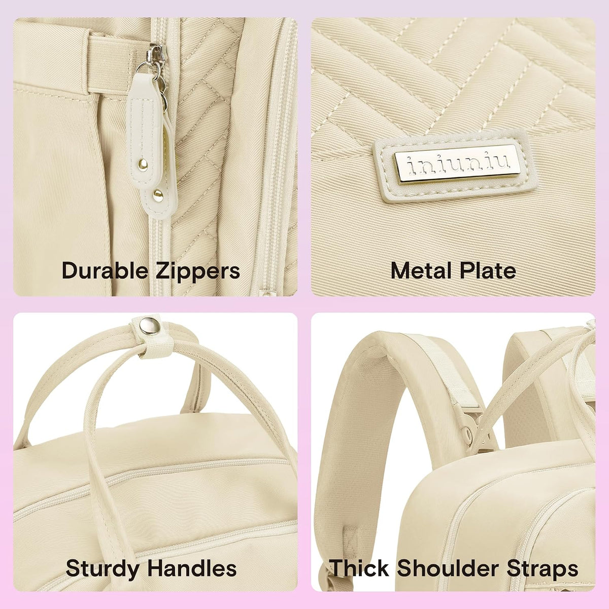 Baby Diaper Bag Backpack, 4 in 1 kit Large Capacity Travel Backpack