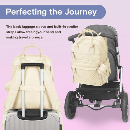 Baby Diaper Bag Backpack, 4 in 1 kit Large Capacity Travel Backpack