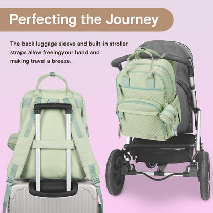 Baby Diaper Bag Backpack, 4 in 1 kit Large Capacity Travel Backpack