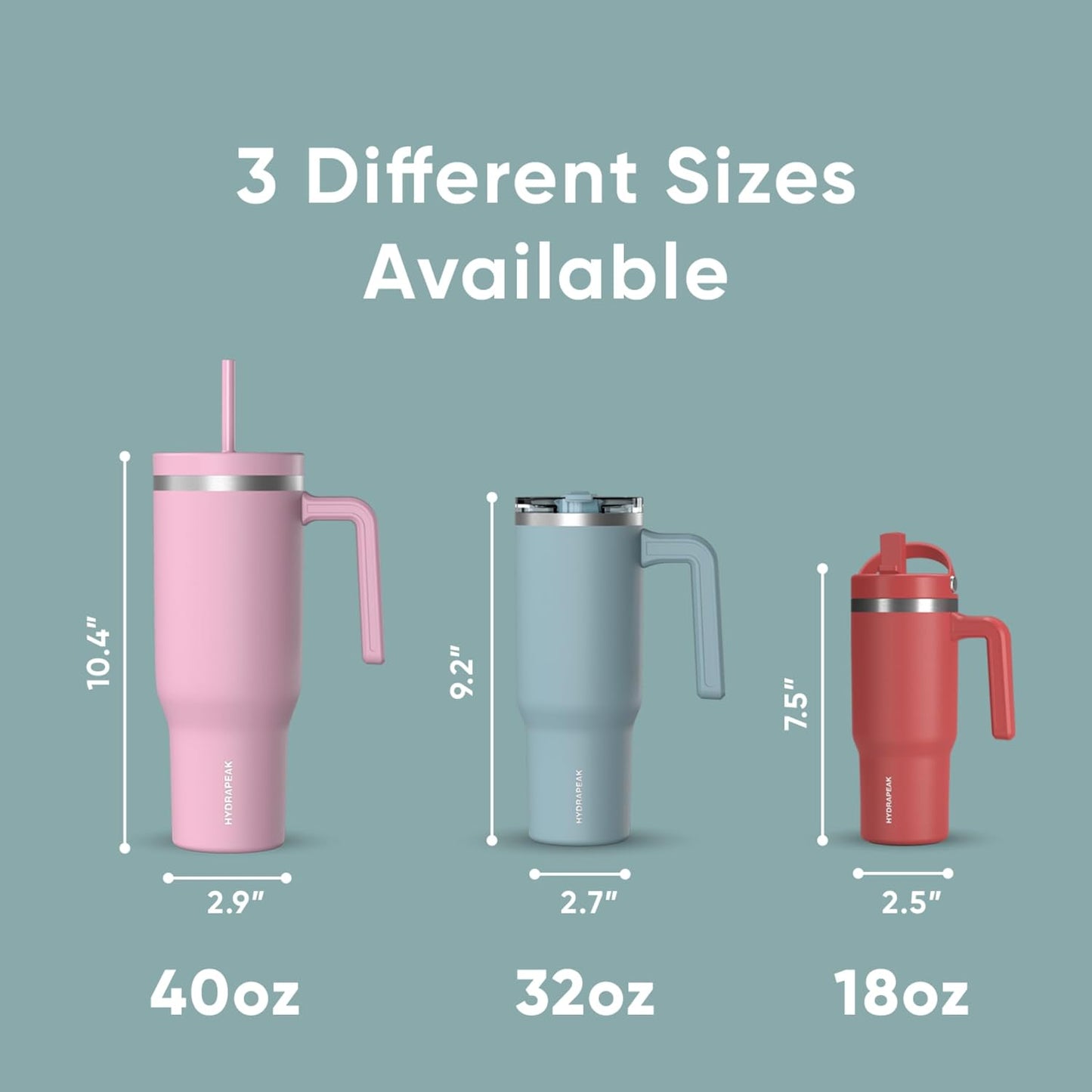 Voyager 32oz Insulated Tumbler with Handle & 2-in-1 Lid, Leak-Proof Stainless-Steel Travel Tumbler, Cupholder Friendly Reusable Water Bottle Built for Work, Gym, or Class Commute (Sage Leaf)