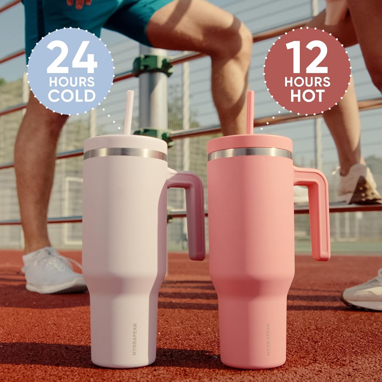 Voyager 32oz Insulated Tumbler with Handle & 2-in-1 Lid, Leak-Proof Stainless-Steel Travel Tumbler, Cupholder Friendly Reusable Water Bottle Built for Work, Gym, or Class Commute (Sage Leaf)