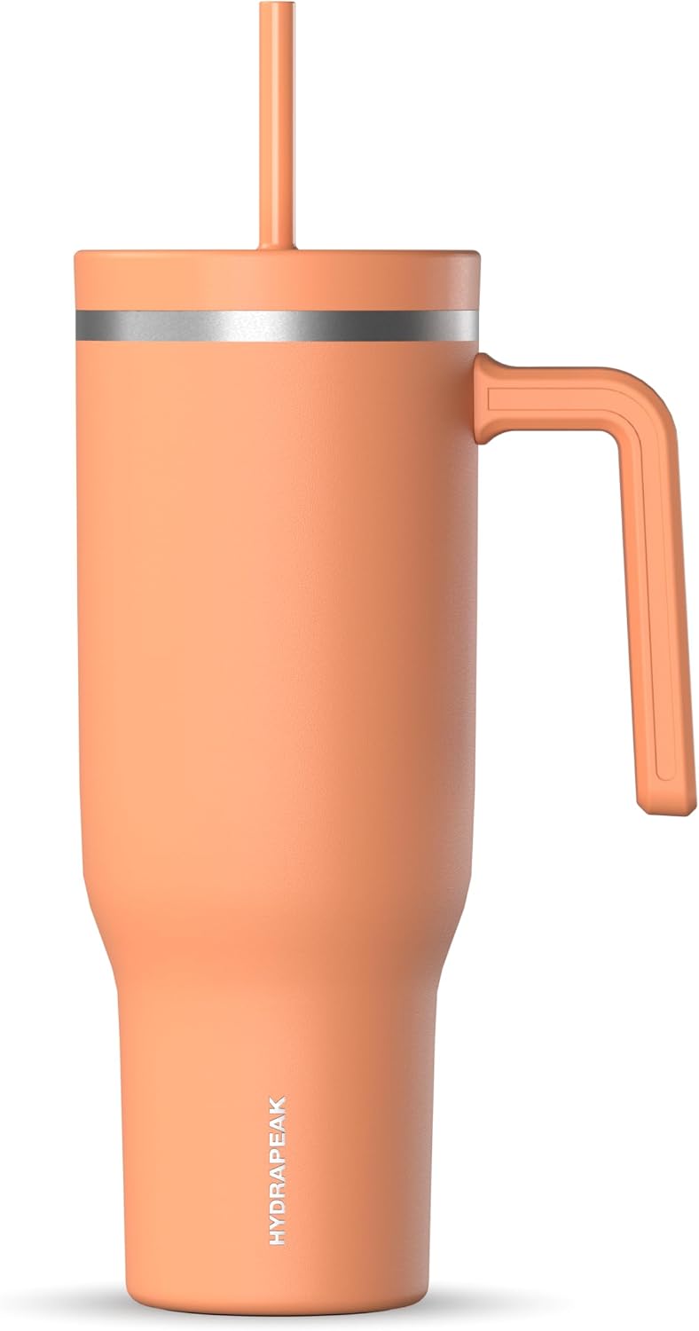 Voyager 32oz Insulated Tumbler with Handle & 2-in-1 Lid, Leak-Proof Stainless-Steel Travel Tumbler, Cupholder Friendly Reusable Water Bottle Built for Work, Gym, or Class Commute (Sage Leaf)