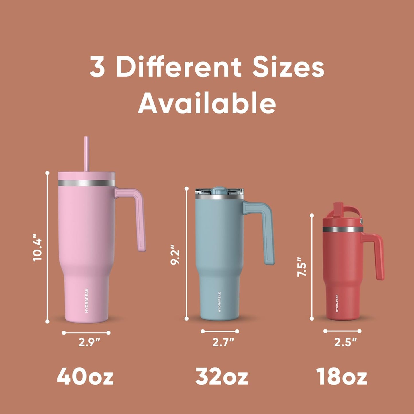 Voyager 32oz Insulated Tumbler with Handle & 2-in-1 Lid, Leak-Proof Stainless-Steel Travel Tumbler, Cupholder Friendly Reusable Water Bottle Built for Work, Gym, or Class Commute (Sage Leaf)