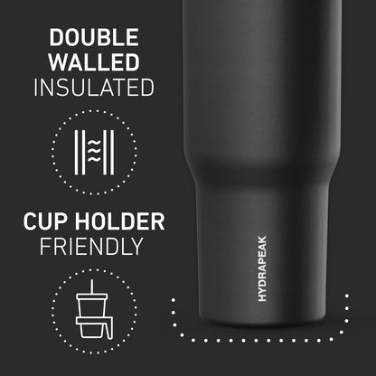 Voyager 32oz Insulated Tumbler with Handle & 2-in-1 Lid, Leak-Proof Stainless-Steel Travel Tumbler, Cupholder Friendly Reusable Water Bottle Built for Work, Gym, or Class Commute (Sage Leaf)