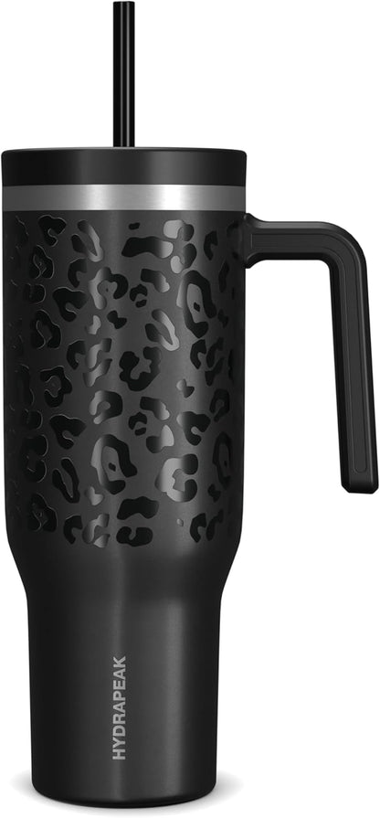 Voyager 32oz Insulated Tumbler with Handle & 2-in-1 Lid, Leak-Proof Stainless-Steel Travel Tumbler, Cupholder Friendly Reusable Water Bottle Built for Work, Gym, or Class Commute (Sage Leaf)