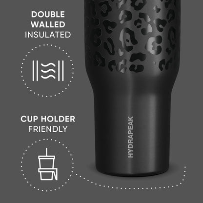 Voyager 32oz Insulated Tumbler with Handle & 2-in-1 Lid, Leak-Proof Stainless-Steel Travel Tumbler, Cupholder Friendly Reusable Water Bottle Built for Work, Gym, or Class Commute (Sage Leaf)
