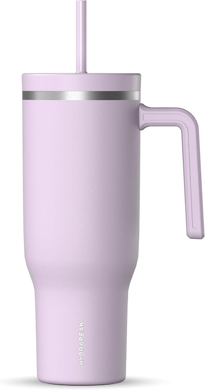 Voyager 32oz Insulated Tumbler with Handle & 2-in-1 Lid, Leak-Proof Stainless-Steel Travel Tumbler, Cupholder Friendly Reusable Water Bottle Built for Work, Gym, or Class Commute (Sage Leaf)