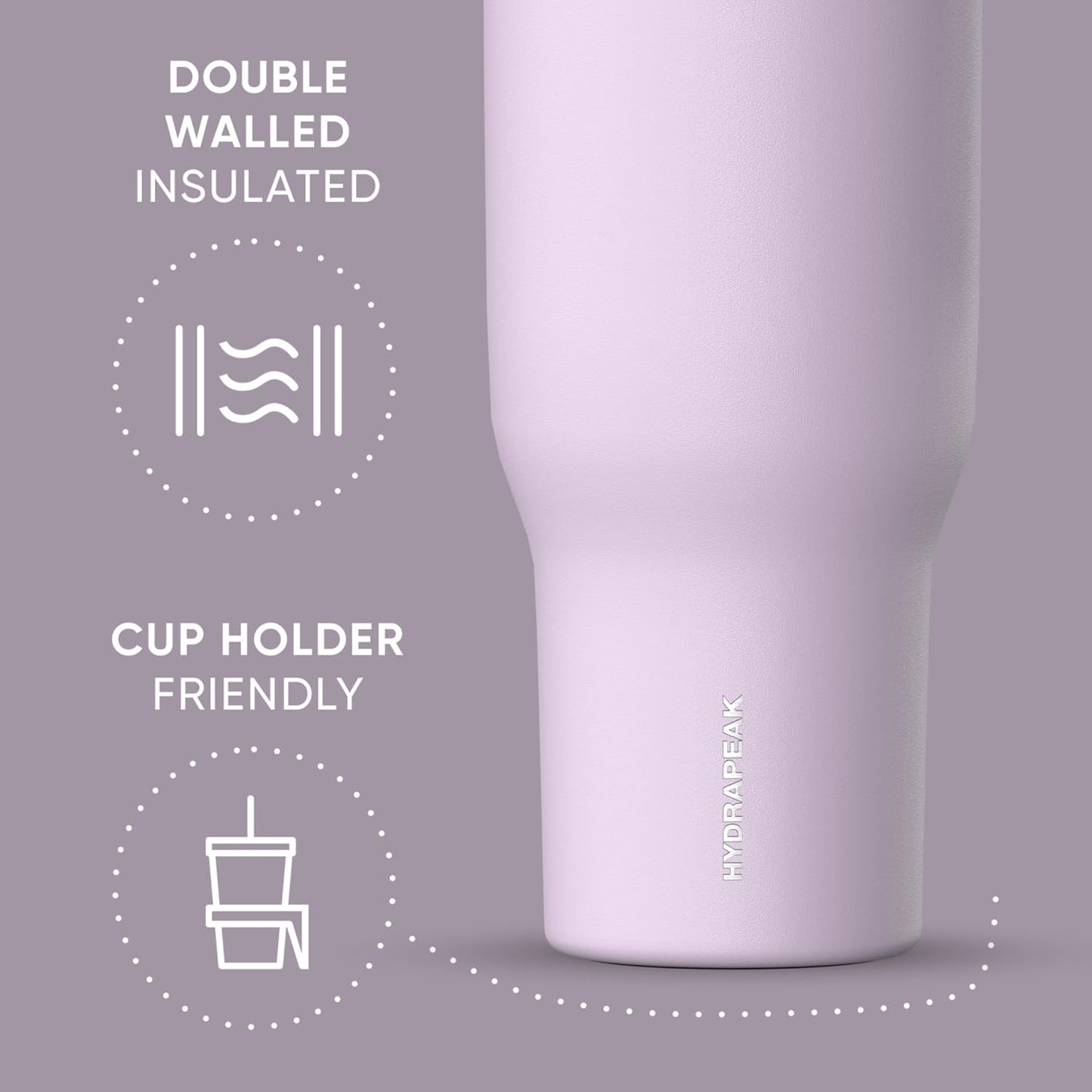 Voyager 32oz Insulated Tumbler with Handle & 2-in-1 Lid, Leak-Proof Stainless-Steel Travel Tumbler, Cupholder Friendly Reusable Water Bottle Built for Work, Gym, or Class Commute (Sage Leaf)