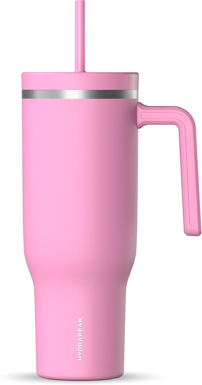 Voyager 32oz Insulated Tumbler with Handle & 2-in-1 Lid, Leak-Proof Stainless-Steel Travel Tumbler, Cupholder Friendly Reusable Water Bottle Built for Work, Gym, or Class Commute (Sage Leaf)