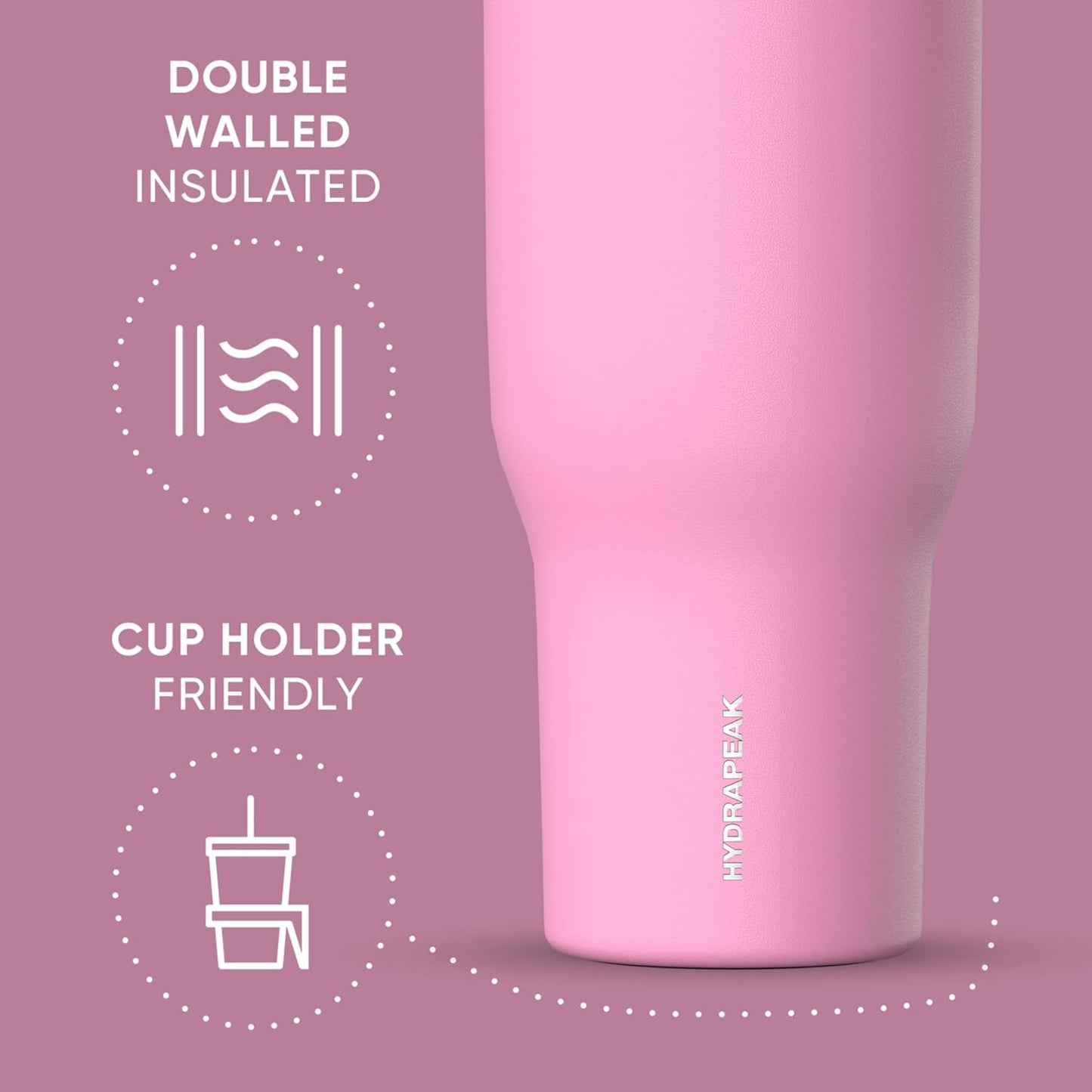 Voyager 32oz Insulated Tumbler with Handle & 2-in-1 Lid, Leak-Proof Stainless-Steel Travel Tumbler, Cupholder Friendly Reusable Water Bottle Built for Work, Gym, or Class Commute (Sage Leaf)