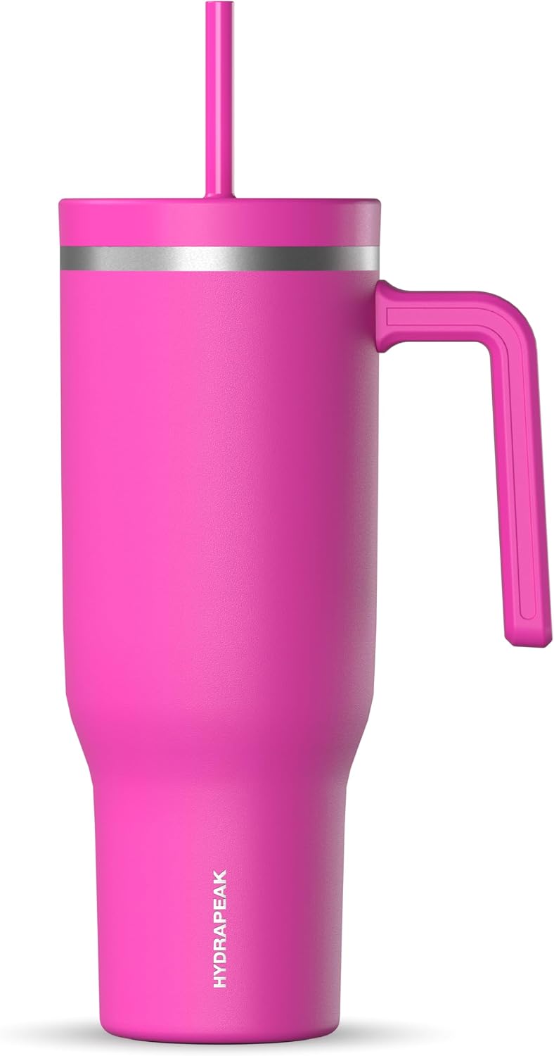 Voyager 32oz Insulated Tumbler with Handle & 2-in-1 Lid, Leak-Proof Stainless-Steel Travel Tumbler, Cupholder Friendly Reusable Water Bottle Built for Work, Gym, or Class Commute (Sage Leaf)