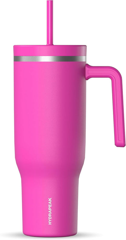 Voyager 32oz Insulated Tumbler with Handle & 2-in-1 Lid, Leak-Proof Stainless-Steel Travel Tumbler, Cupholder Friendly Reusable Water Bottle Built for Work, Gym, or Class Commute (Sage Leaf)