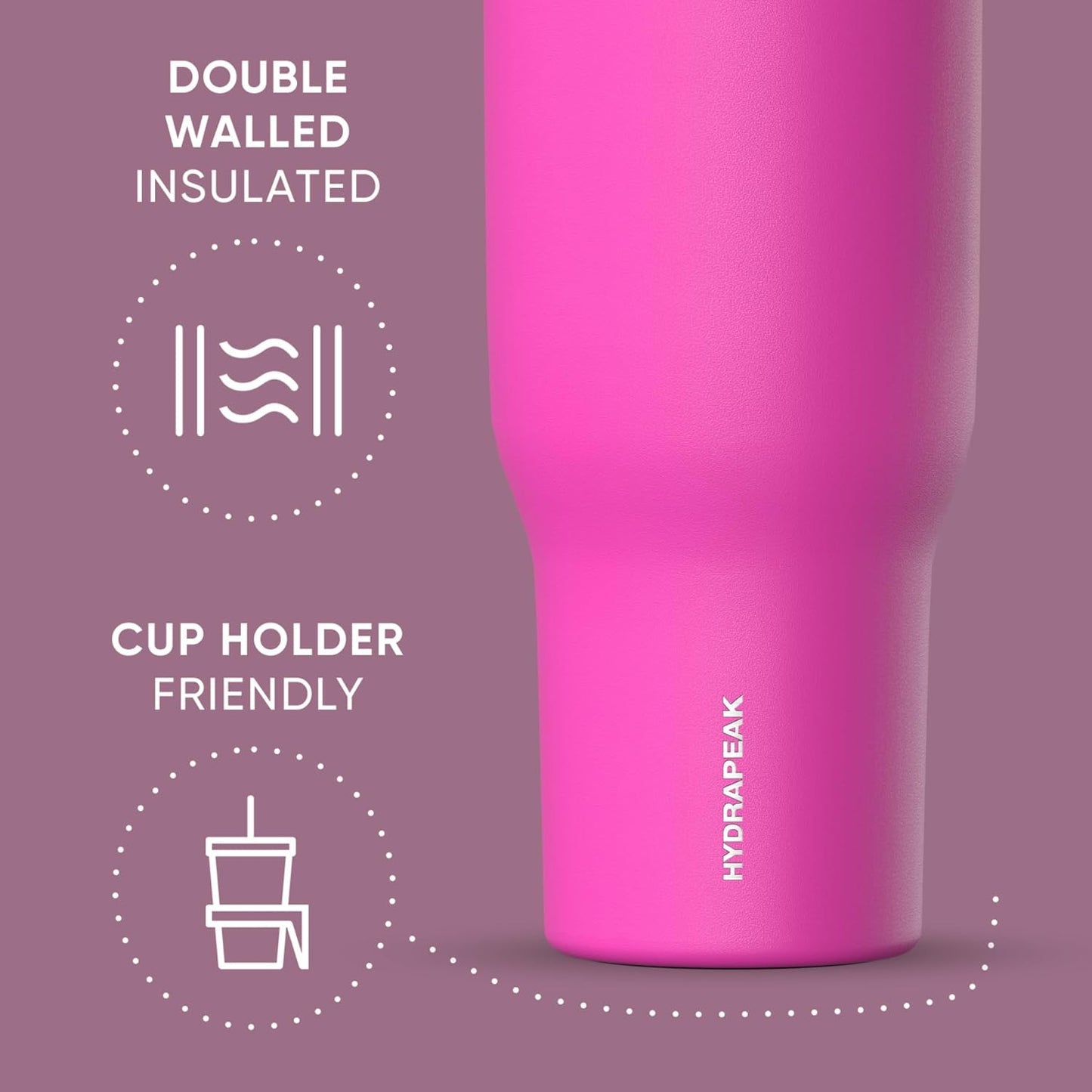 Voyager 32oz Insulated Tumbler with Handle & 2-in-1 Lid, Leak-Proof Stainless-Steel Travel Tumbler, Cupholder Friendly Reusable Water Bottle Built for Work, Gym, or Class Commute (Sage Leaf)