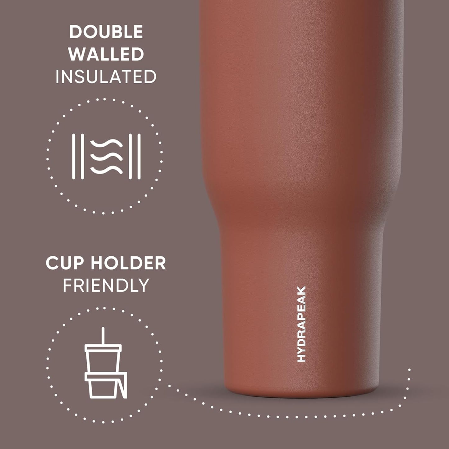 Voyager 32oz Insulated Tumbler with Handle & 2-in-1 Lid, Leak-Proof Stainless-Steel Travel Tumbler, Cupholder Friendly Reusable Water Bottle Built for Work, Gym, or Class Commute (Sage Leaf)