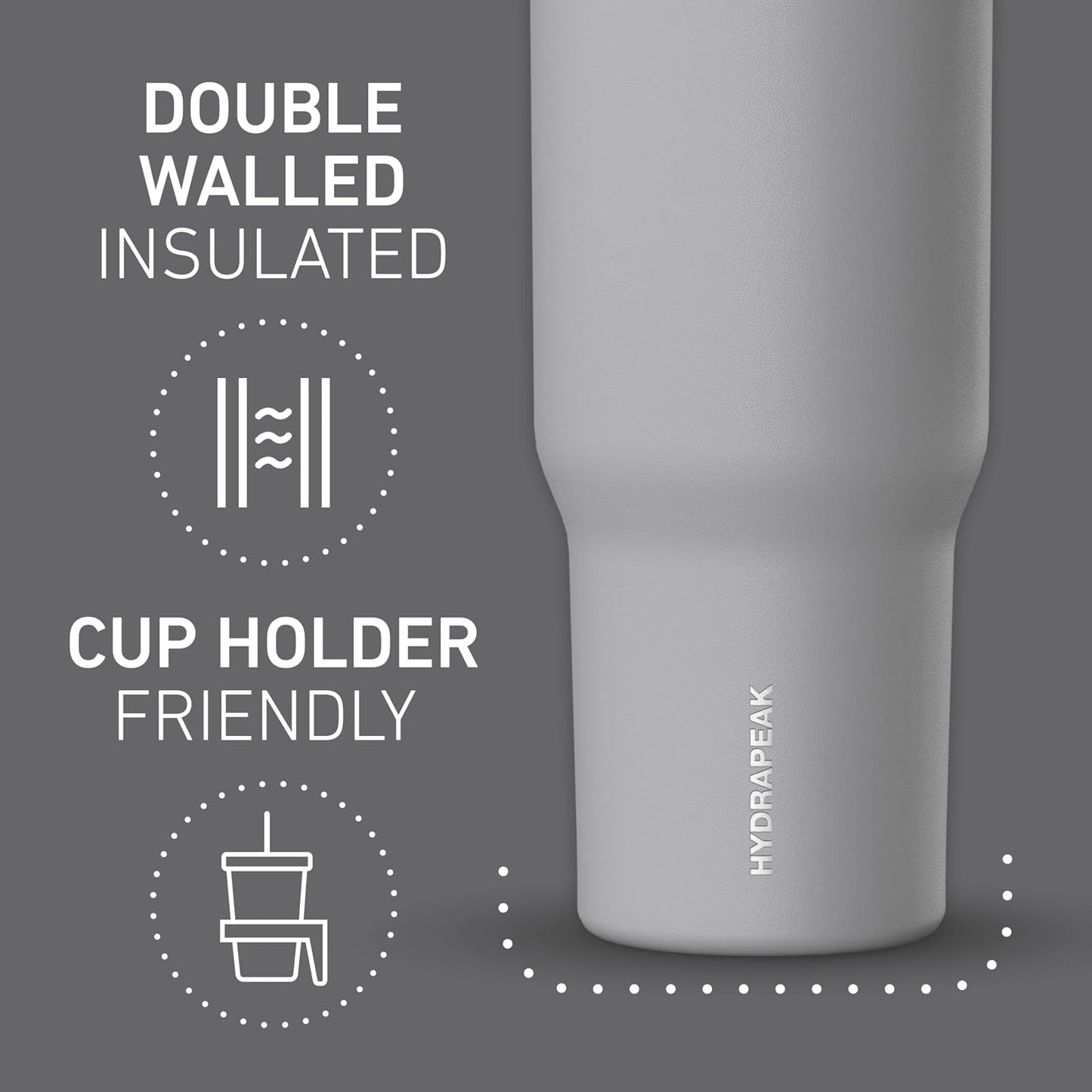 Voyager 32oz Insulated Tumbler with Handle & 2-in-1 Lid, Leak-Proof Stainless-Steel Travel Tumbler, Cupholder Friendly Reusable Water Bottle Built for Work, Gym, or Class Commute (Sage Leaf)
