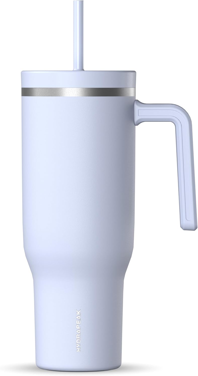 Voyager 32oz Insulated Tumbler with Handle & 2-in-1 Lid, Leak-Proof Stainless-Steel Travel Tumbler, Cupholder Friendly Reusable Water Bottle Built for Work, Gym, or Class Commute (Sage Leaf)