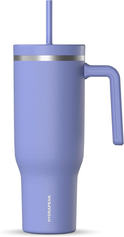 Voyager 32oz Insulated Tumbler with Handle & 2-in-1 Lid, Leak-Proof Stainless-Steel Travel Tumbler, Cupholder Friendly Reusable Water Bottle Built for Work, Gym, or Class Commute (Sage Leaf)