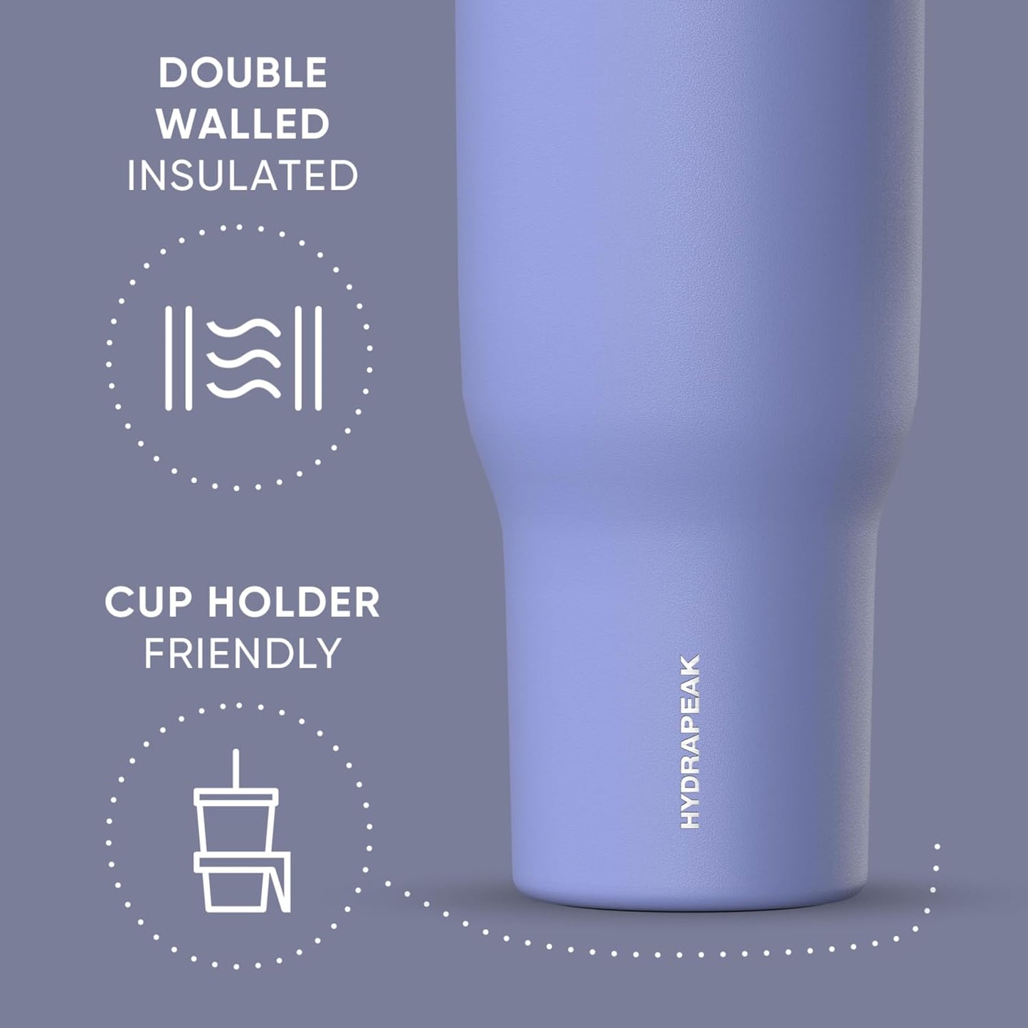 Voyager 32oz Insulated Tumbler with Handle & 2-in-1 Lid, Leak-Proof Stainless-Steel Travel Tumbler, Cupholder Friendly Reusable Water Bottle Built for Work, Gym, or Class Commute (Sage Leaf)
