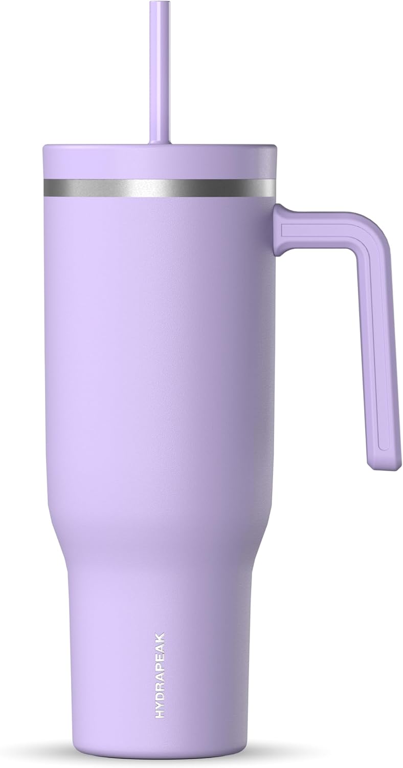 Voyager 32oz Insulated Tumbler with Handle & 2-in-1 Lid, Leak-Proof Stainless-Steel Travel Tumbler, Cupholder Friendly Reusable Water Bottle Built for Work, Gym, or Class Commute (Sage Leaf)