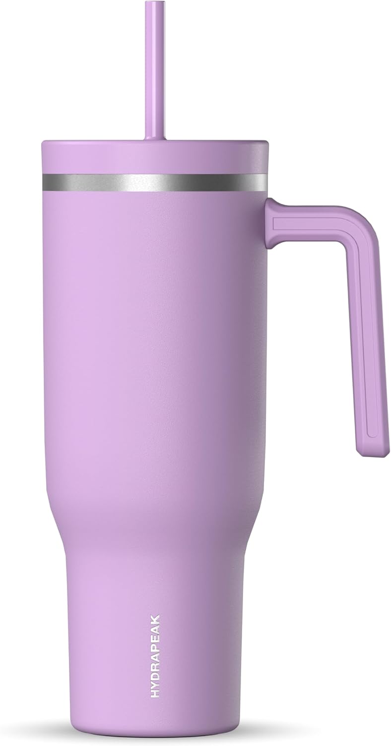 Voyager 32oz Insulated Tumbler with Handle & 2-in-1 Lid, Leak-Proof Stainless-Steel Travel Tumbler, Cupholder Friendly Reusable Water Bottle Built for Work, Gym, or Class Commute (Sage Leaf)