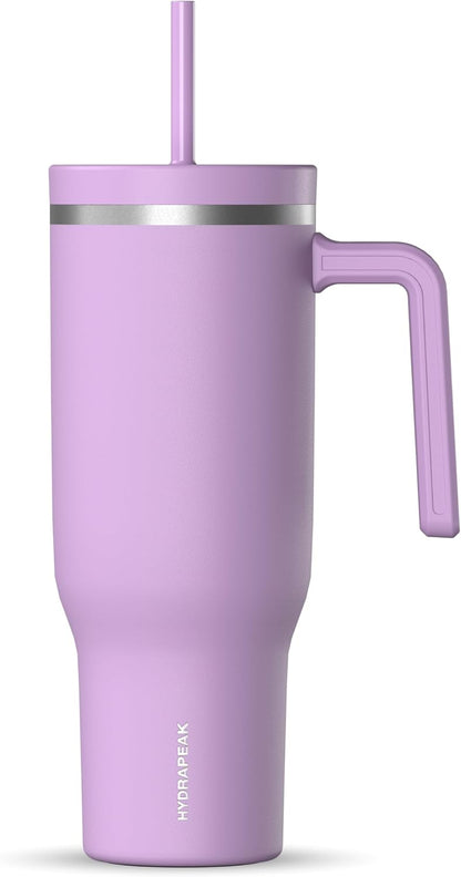 Voyager 32oz Insulated Tumbler with Handle & 2-in-1 Lid, Leak-Proof Stainless-Steel Travel Tumbler, Cupholder Friendly Reusable Water Bottle Built for Work, Gym, or Class Commute (Sage Leaf)