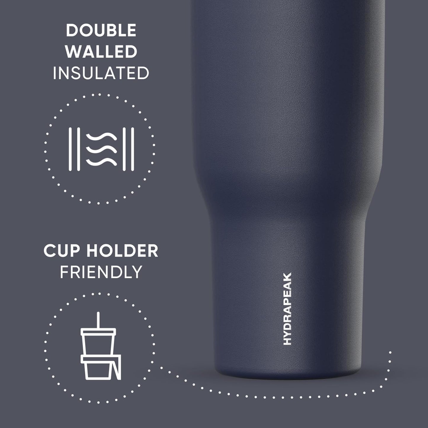Voyager 32oz Insulated Tumbler with Handle & 2-in-1 Lid, Leak-Proof Stainless-Steel Travel Tumbler, Cupholder Friendly Reusable Water Bottle Built for Work, Gym, or Class Commute (Sage Leaf)