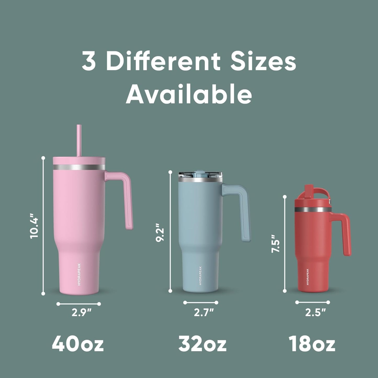 Voyager 32oz Insulated Tumbler with Handle & 2-in-1 Lid, Leak-Proof Stainless-Steel Travel Tumbler, Cupholder Friendly Reusable Water Bottle Built for Work, Gym, or Class Commute (Sage Leaf)