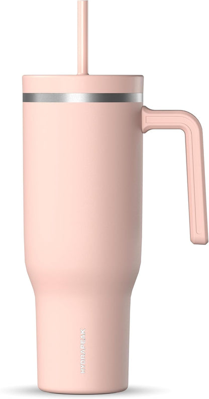 Voyager 32oz Insulated Tumbler with Handle & 2-in-1 Lid, Leak-Proof Stainless-Steel Travel Tumbler, Cupholder Friendly Reusable Water Bottle Built for Work, Gym, or Class Commute (Sage Leaf)