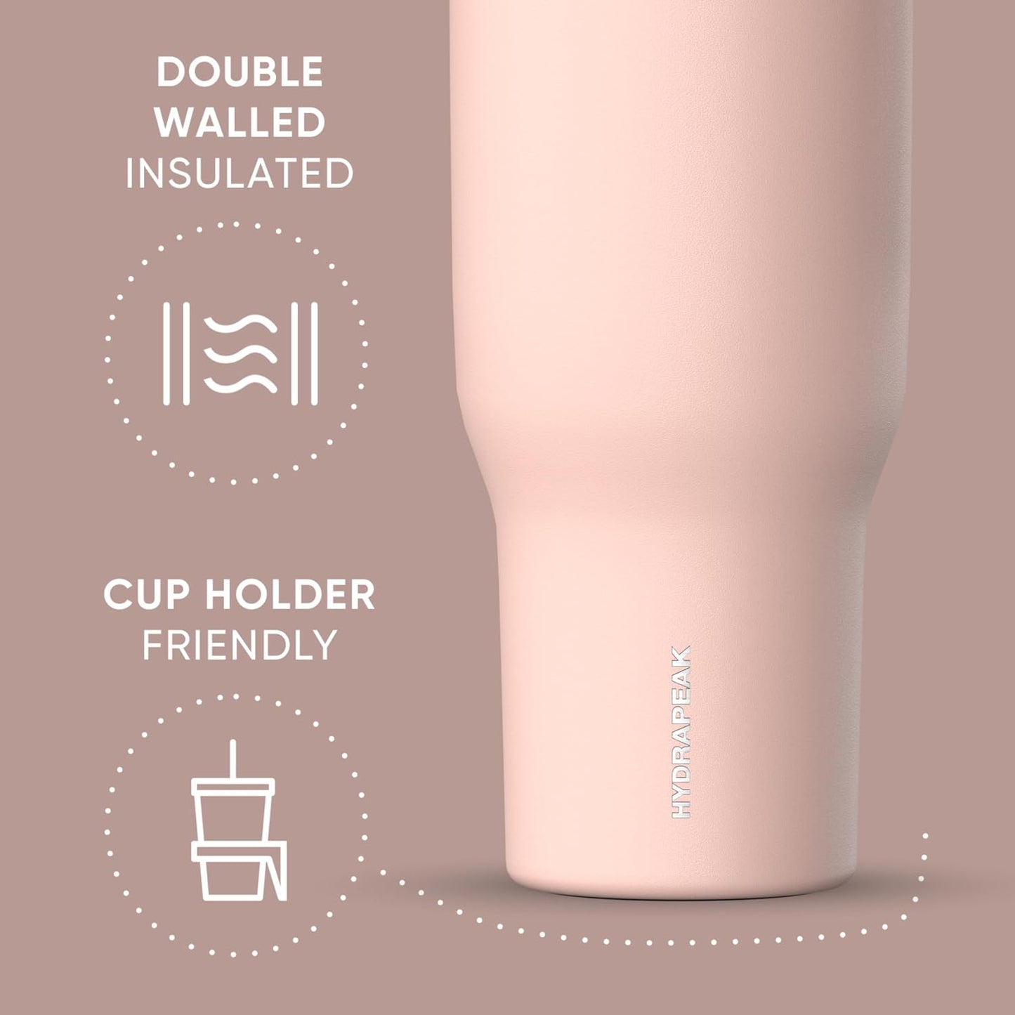 Voyager 32oz Insulated Tumbler with Handle & 2-in-1 Lid, Leak-Proof Stainless-Steel Travel Tumbler, Cupholder Friendly Reusable Water Bottle Built for Work, Gym, or Class Commute (Sage Leaf)