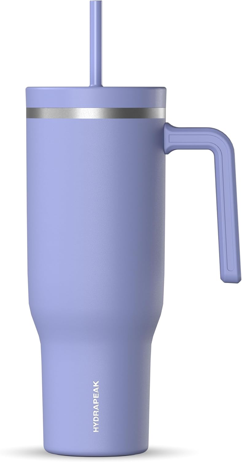 Voyager 32oz Insulated Tumbler with Handle & 2-in-1 Lid, Leak-Proof Stainless-Steel Travel Tumbler, Cupholder Friendly Reusable Water Bottle Built for Work, Gym, or Class Commute (Sage Leaf)