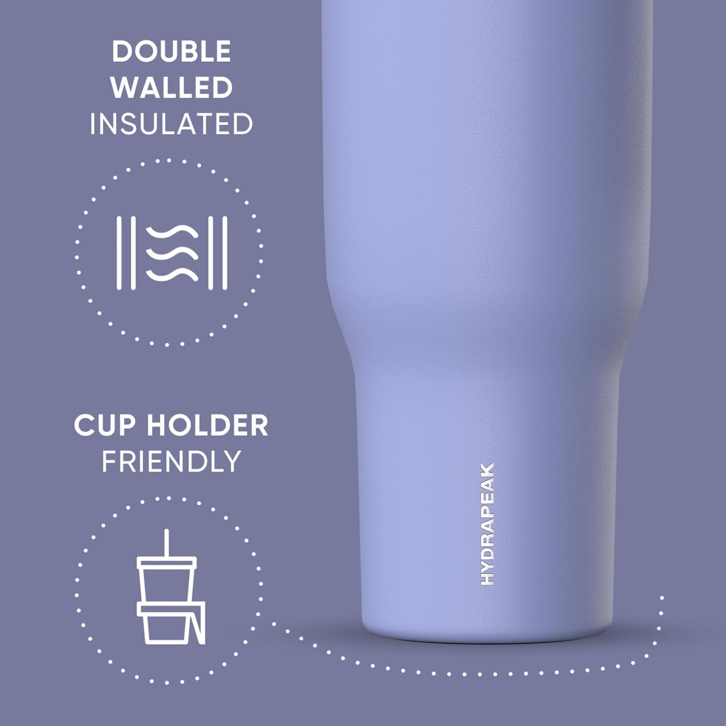 Voyager 32oz Insulated Tumbler with Handle & 2-in-1 Lid, Leak-Proof Stainless-Steel Travel Tumbler, Cupholder Friendly Reusable Water Bottle Built for Work, Gym, or Class Commute (Sage Leaf)